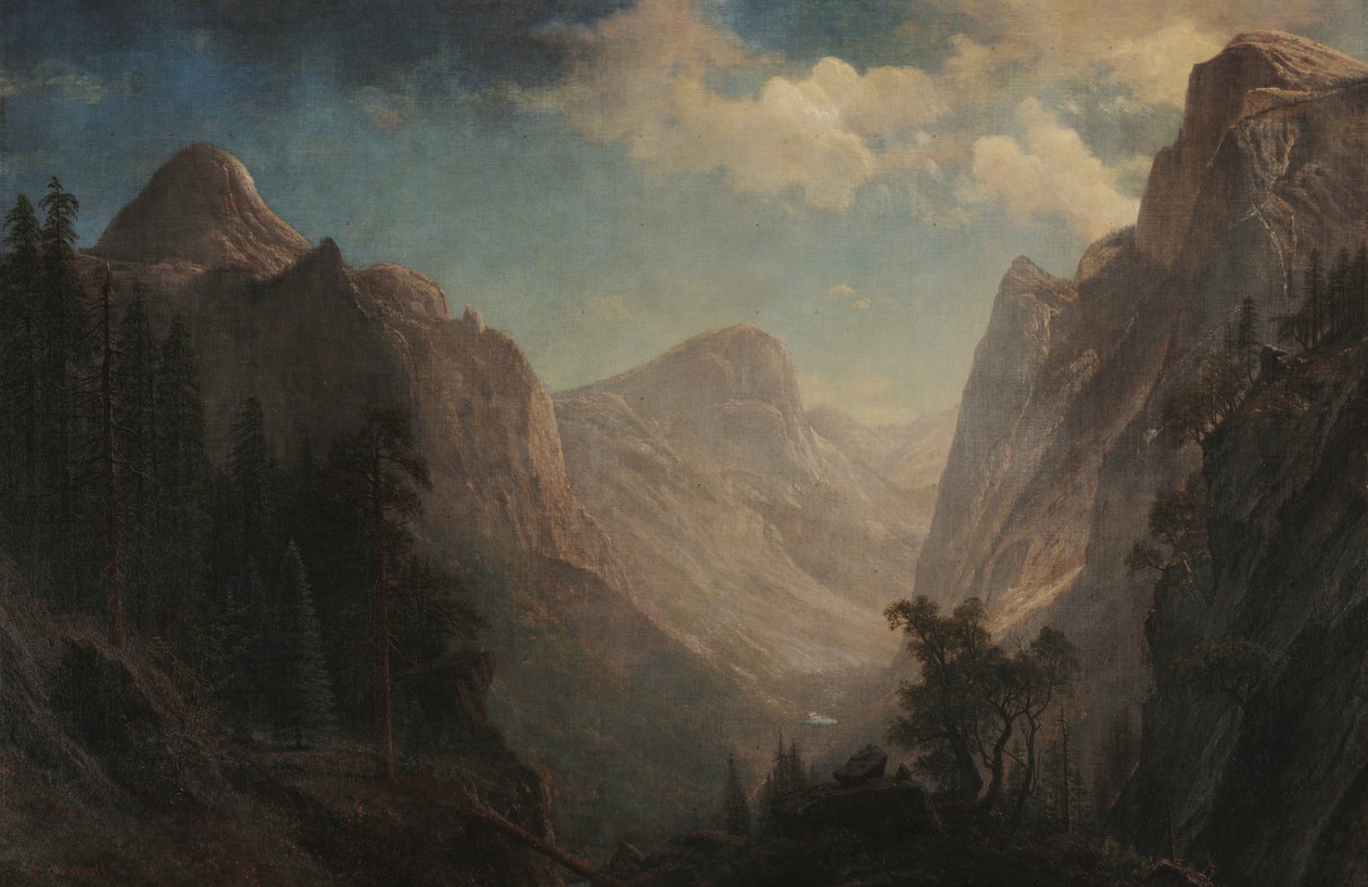Kilátás a Yosemite-völgyben alkotó: Albert Bierstadt