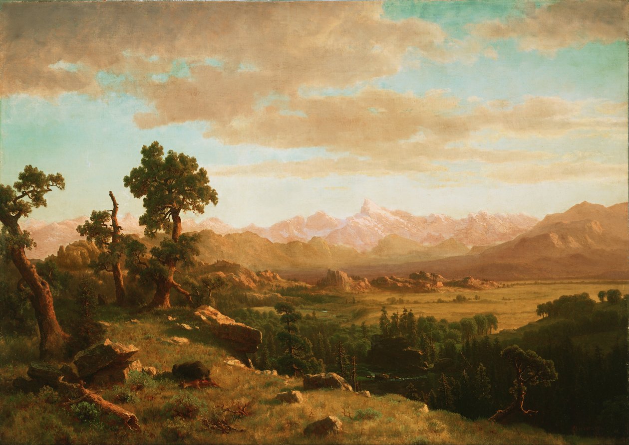 Wind River Country alkotó: Albert Bierstadt