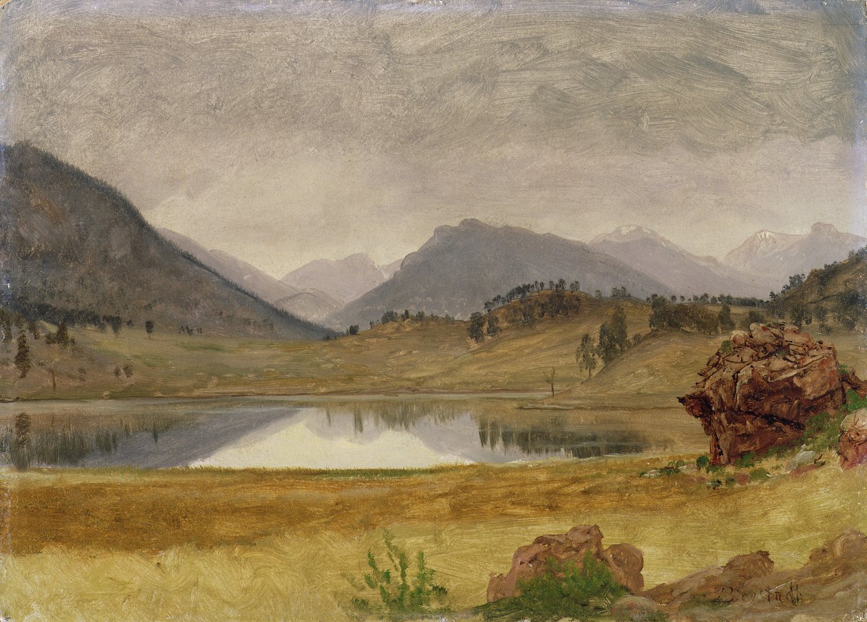 Wind River Country, 1860 körül alkotó: Albert Bierstadt