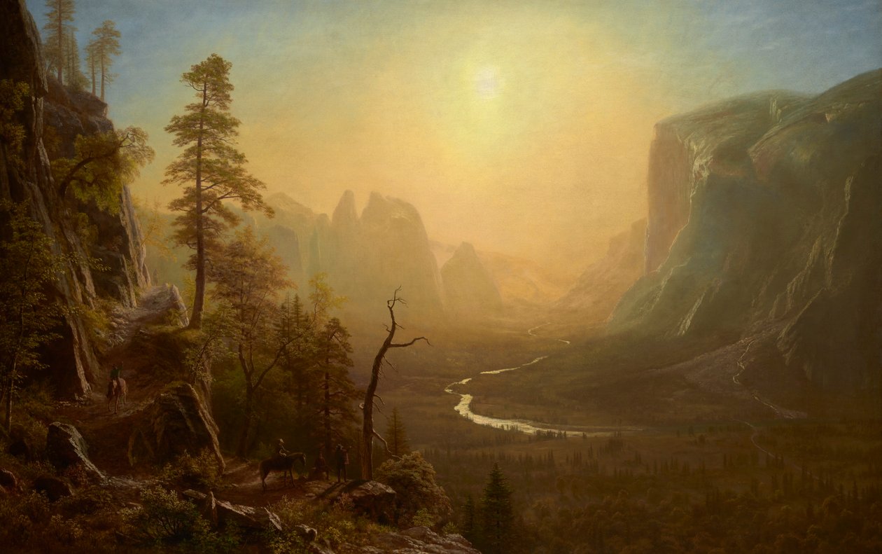 Yosemite Valley, Glacier Point Trail alkotó: Albert Bierstadt