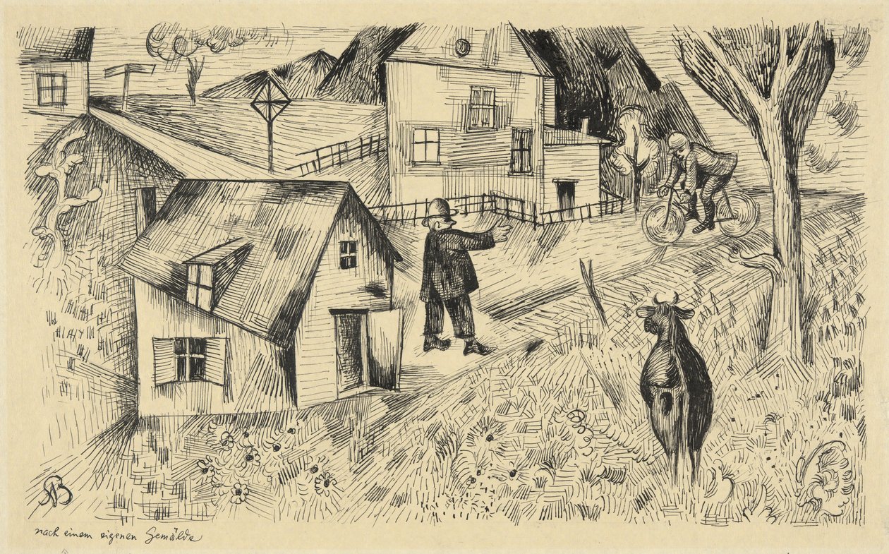 Feierabend (ünnep este) alkotó: Albert Bloch