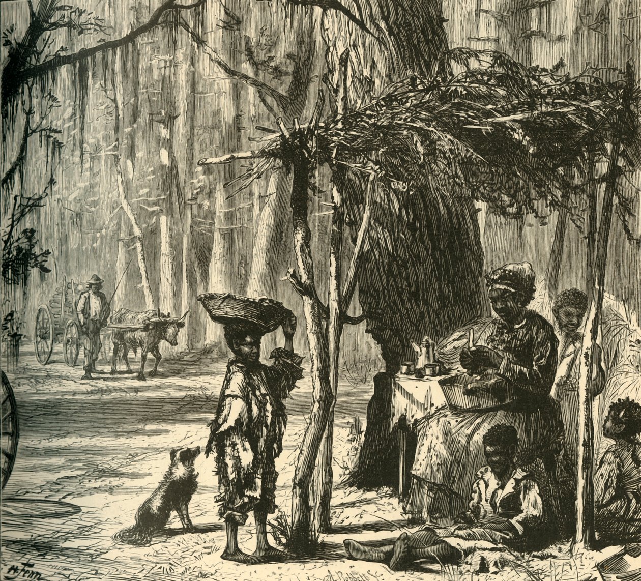 „Út menti jelenet Charleston közelében”, 1872. alkotó: Albert Bobbett