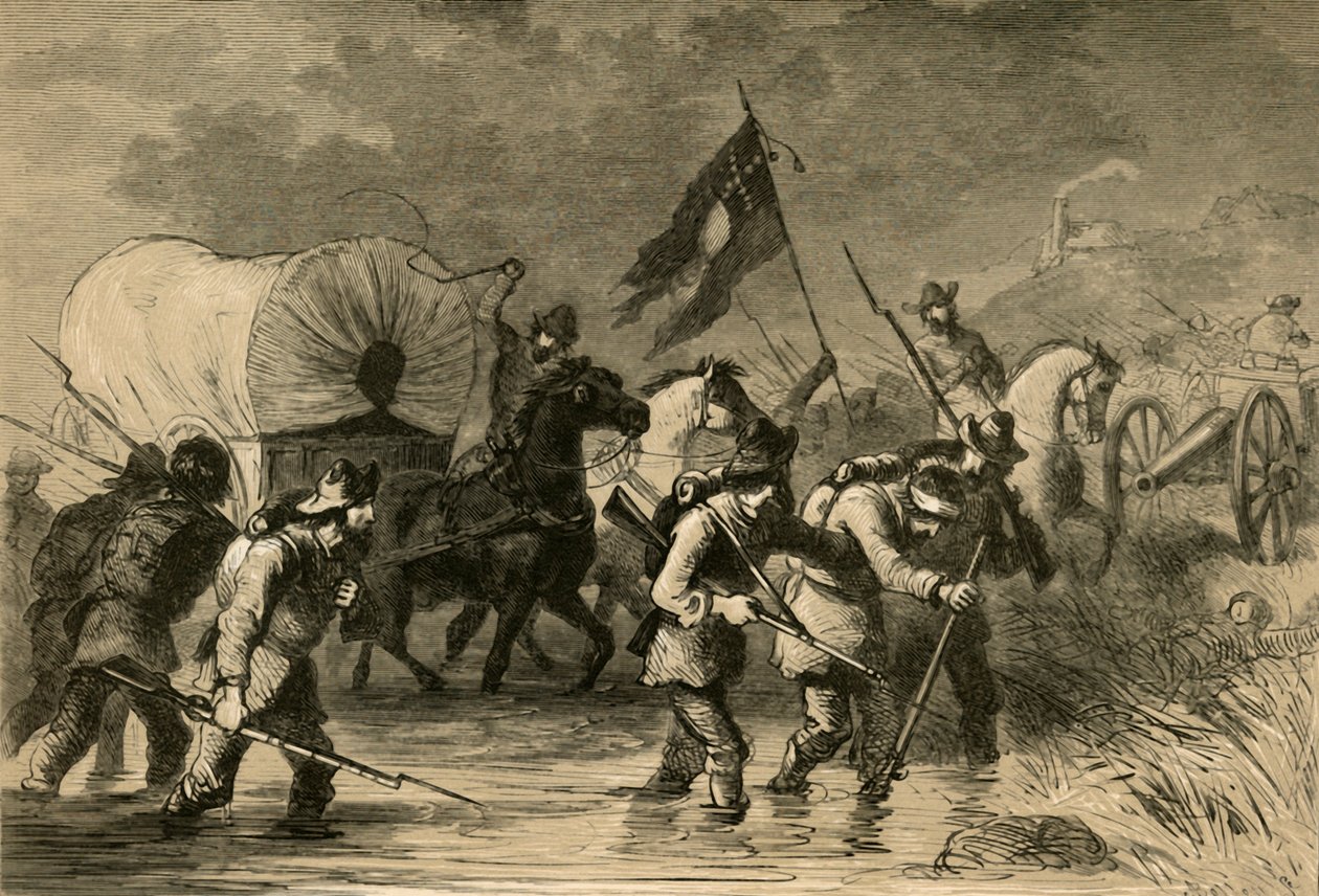 Lees visszavonulása a gettysburgi csata után, 1878. alkotó: Albert Bobbett