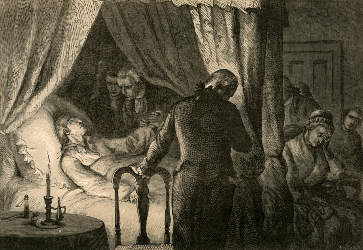 Washington halála, 1877. alkotó: Albert Bobbett