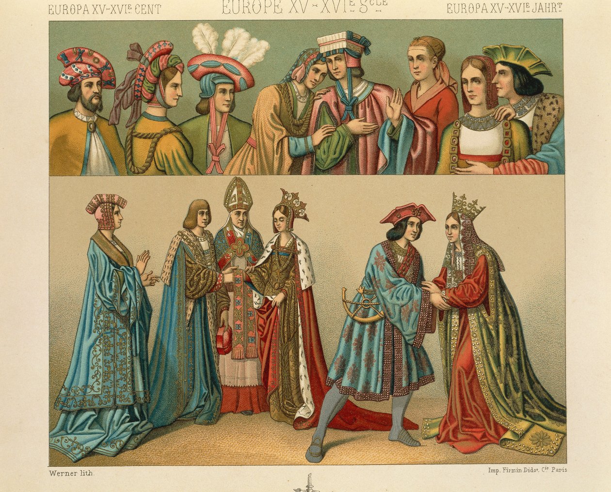 "Le Costume Historique" (A teljes jelmeztörténet), Auguste Racinet, IV. kötet alkotó: Albert Charles August Racinet