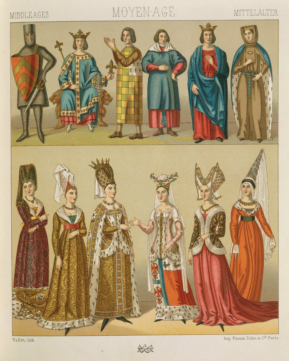 "Le Costume Historique" (A teljes jelmeztörténet), Auguste Racinet, IV. kötet alkotó: Albert Charles August Racinet