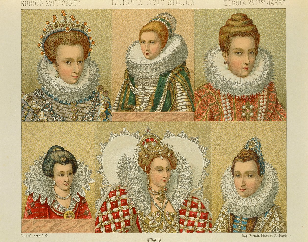 "Le Costume Historique" (A teljes jelmeztörténet), Auguste Racinet, IV. kötet alkotó: Albert Charles August Racinet