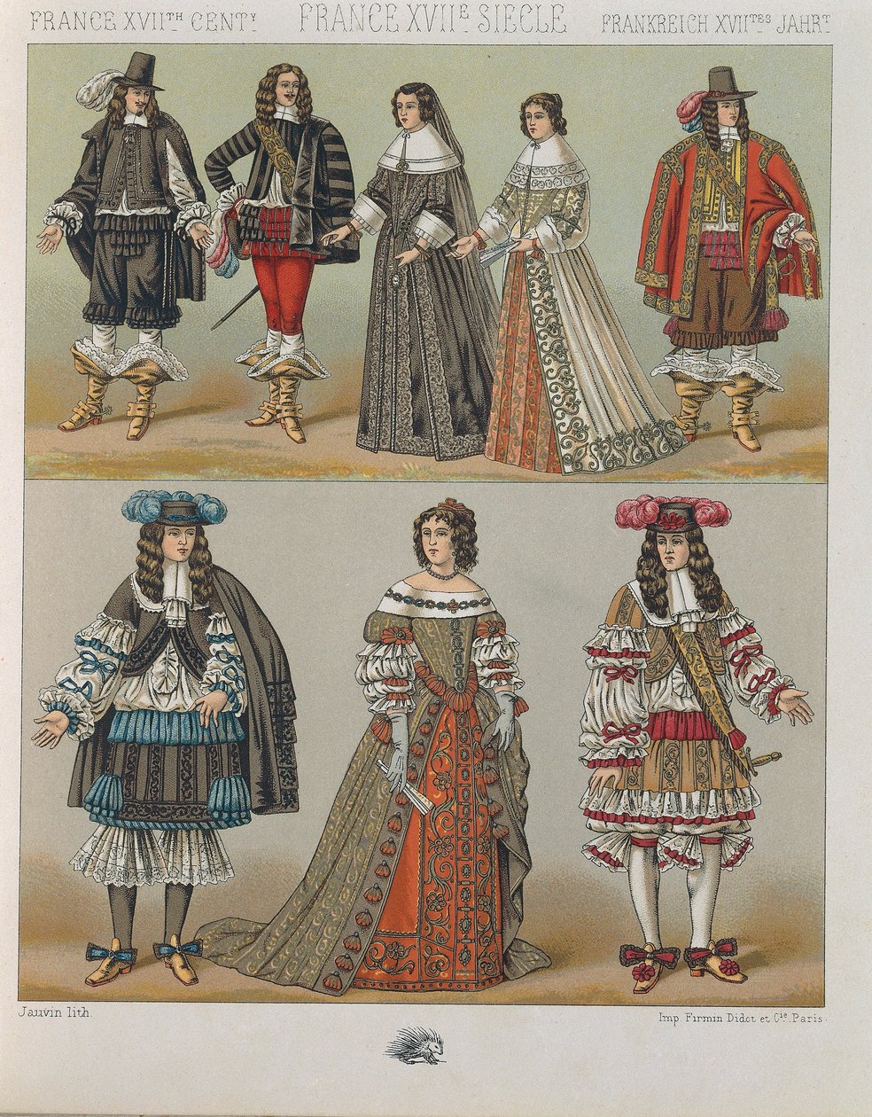 "Le Costume Historique" (A teljes jelmeztörténet), Auguste Racinet, V. kötet alkotó: Albert Charles August Racinet