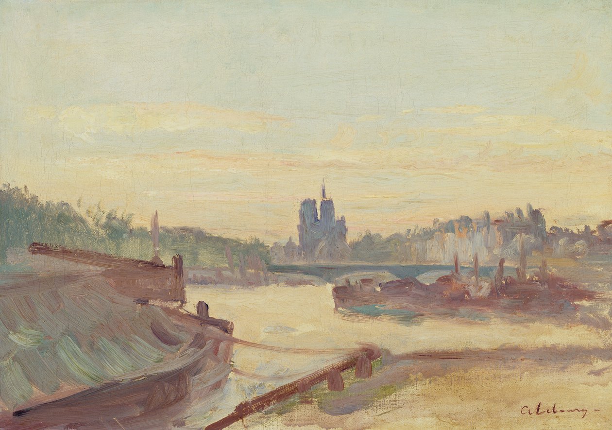 Notre Dame de Paris (olaj, vászon) alkotó: Albert Charles Lebourg