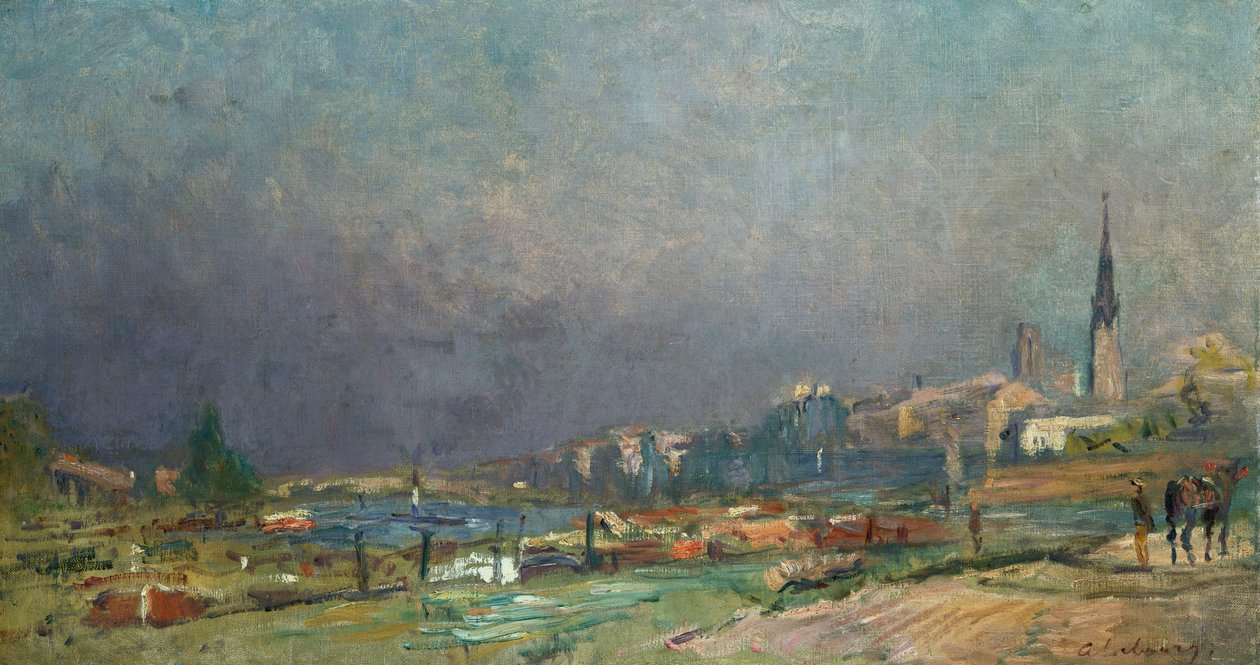 A folyó partján alkotó: Albert Charles Lebourg