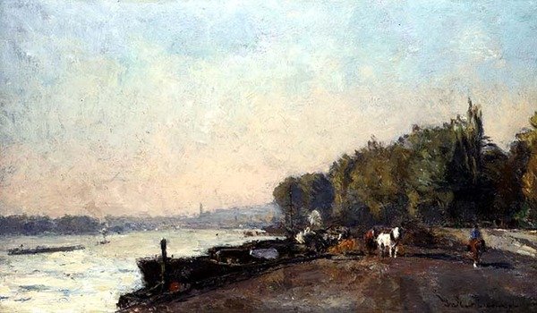 Suresnes in Autumn (olaj, vászon) alkotó: Albert Charles Lebourg