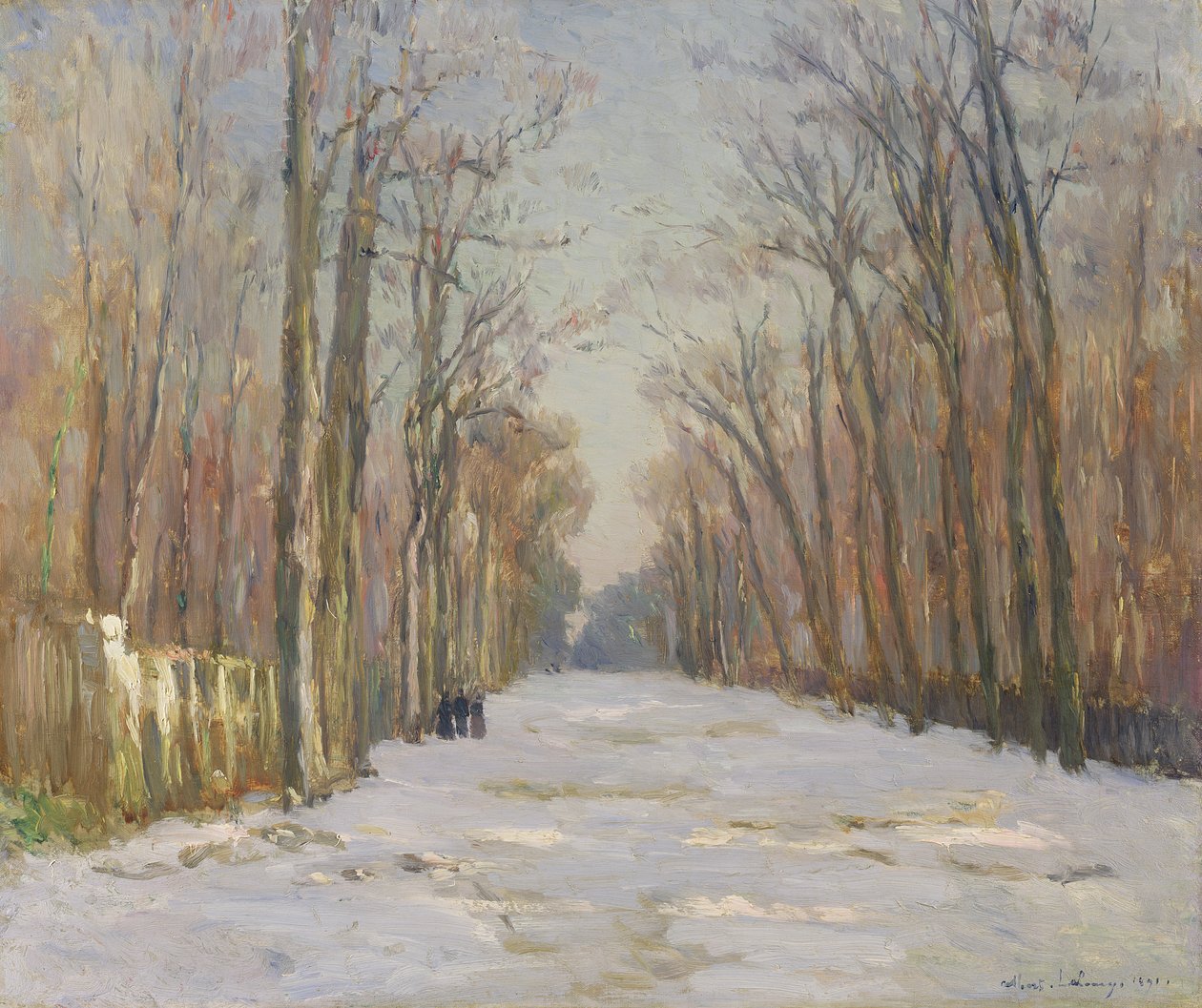Téli jelenet, 1891 alkotó: Albert Charles Lebourg