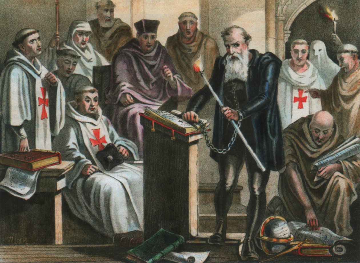 Galileo Galilei a Szent Hivatal előtt alkotó: Albert Chereau