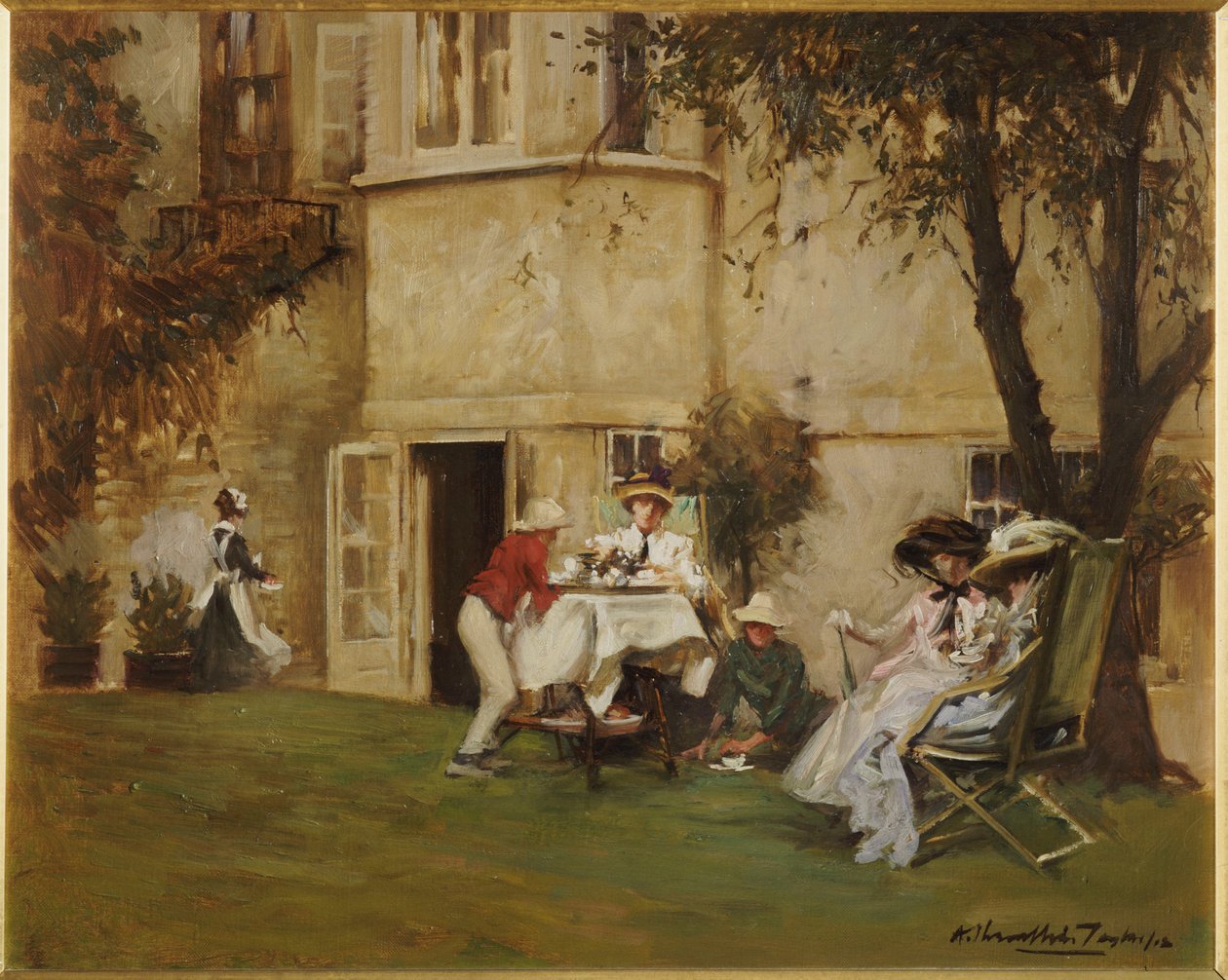 Tea a kertben alkotó: Albert Chevallier Tayler