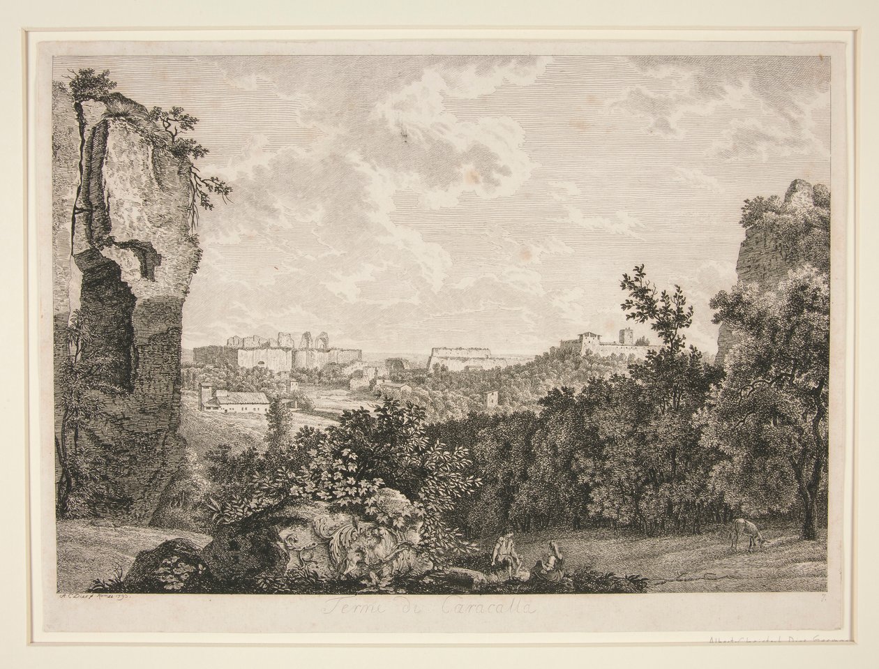Caracalla fürdője, Róma alkotó: Albert Christoph Dies