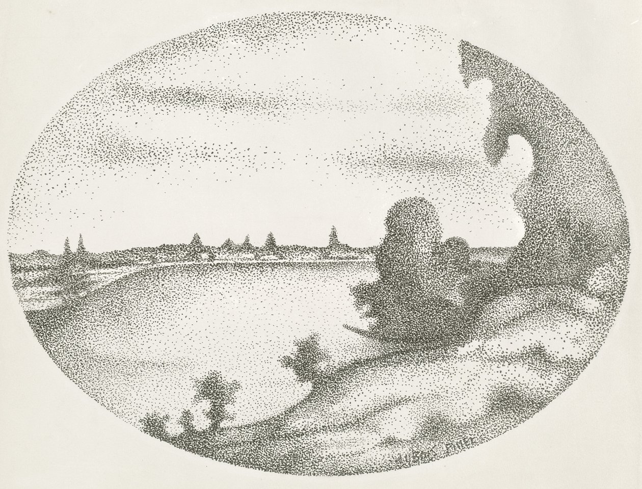 Folyói táj alkotó: Albert Dubois Pillet