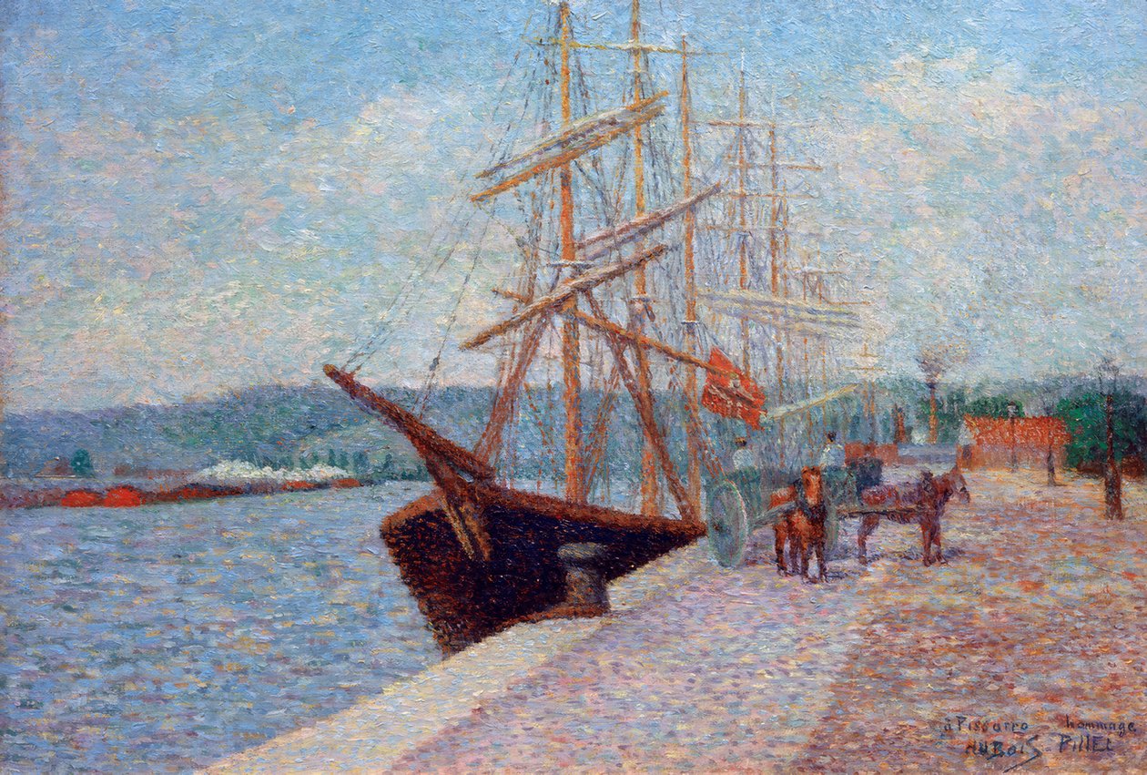 Quai de Lesseps – Rouen alkotó: Albert Dubois Pillet