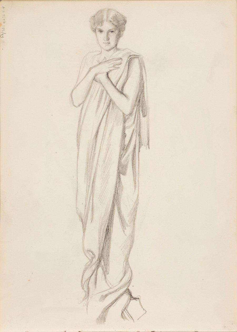 Aino Ackté mint Alcestis, vázlat alkotó: Albert Edelfelt