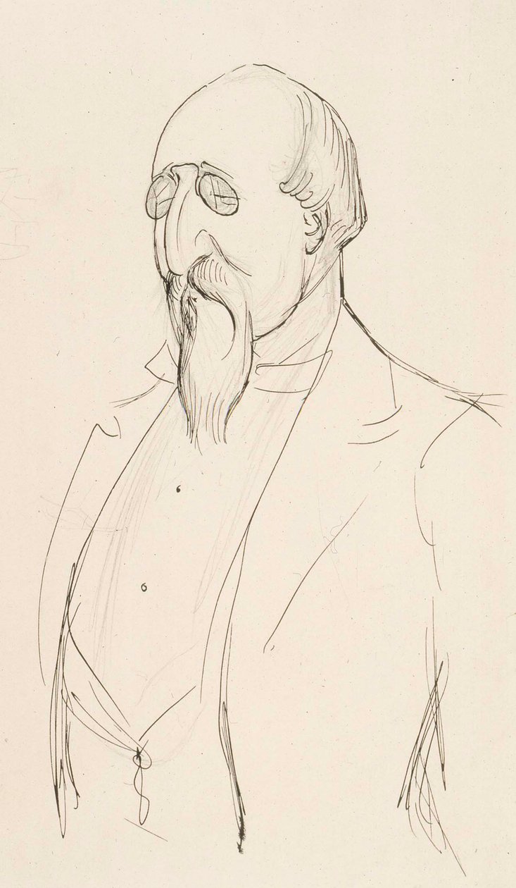 Leo Mechelin karikatúrája alkotó: Albert Edelfelt