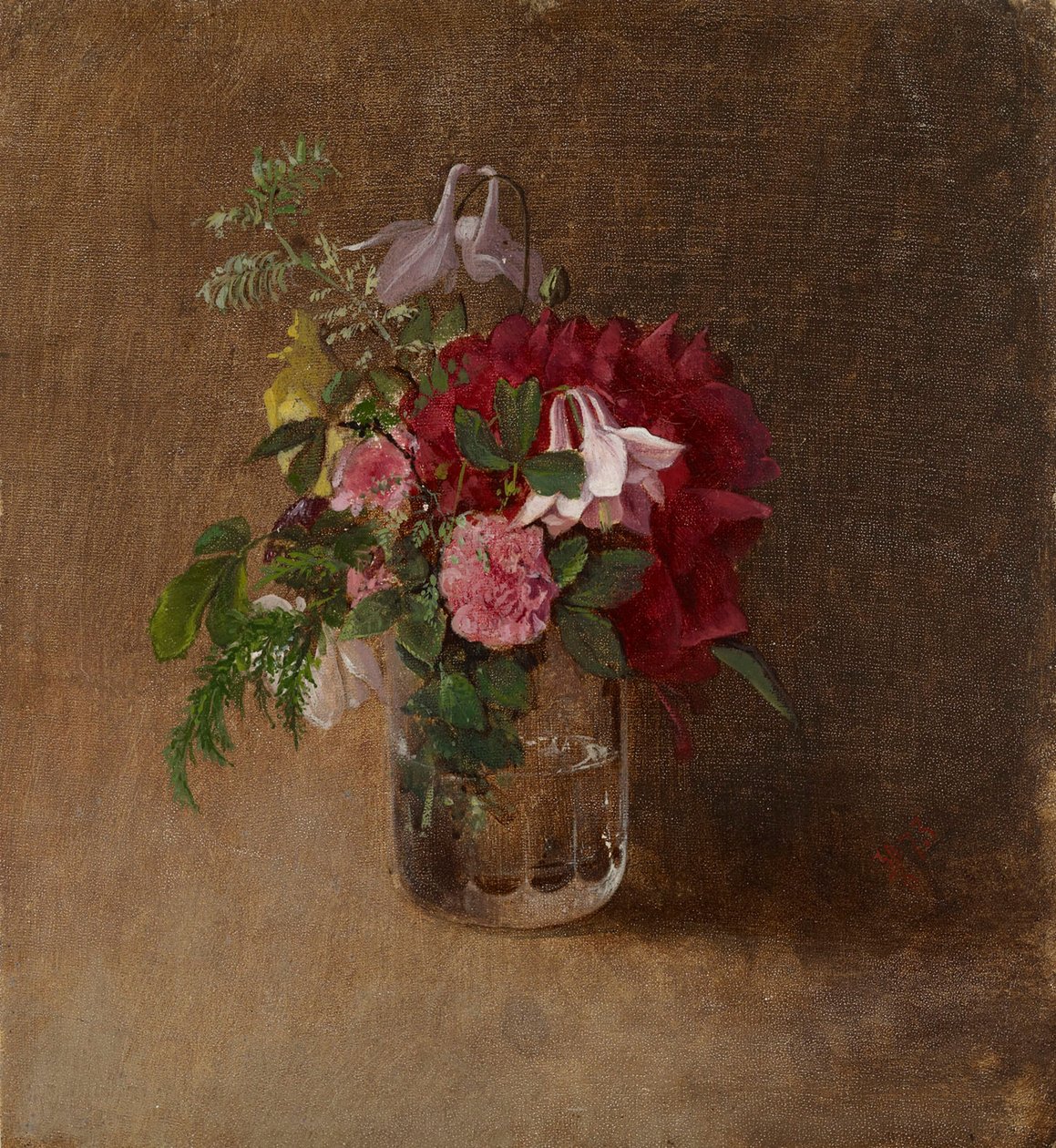 Virágok egy pohárban alkotó: Albert Edelfelt