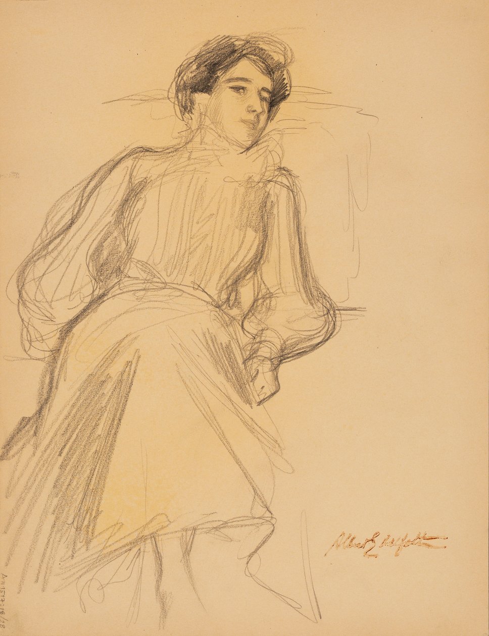 Ülő nő alkotó: Albert Edelfelt