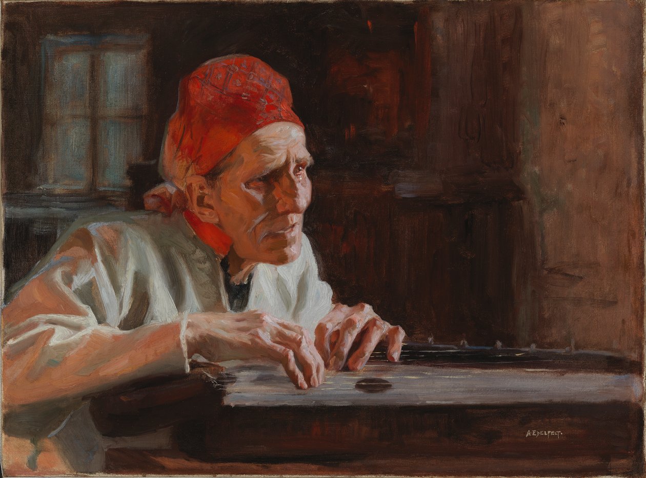 Larin Paraske panaszai alkotó: Albert Edelfelt