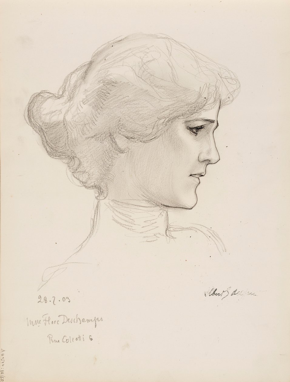 Flore Deschamps asszony alkotó: Albert Edelfelt