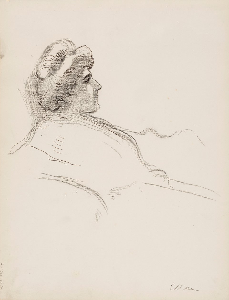 Női profil (Ellan) alkotó: Albert Edelfelt