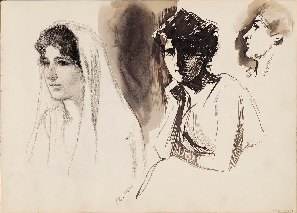 Női számok alkotó: Albert Edelfelt