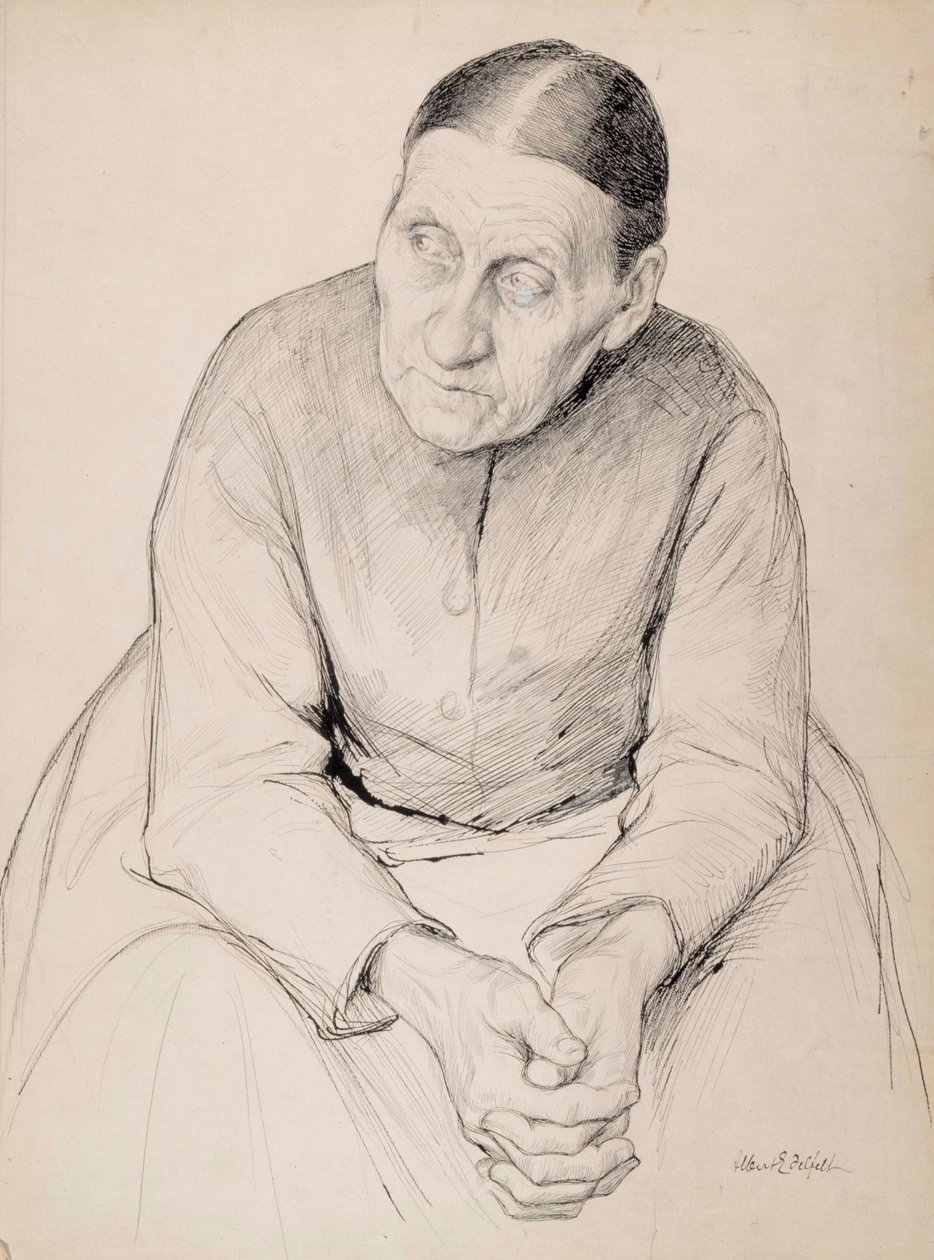 Öreg parasztasszony alkotó: Albert Edelfelt