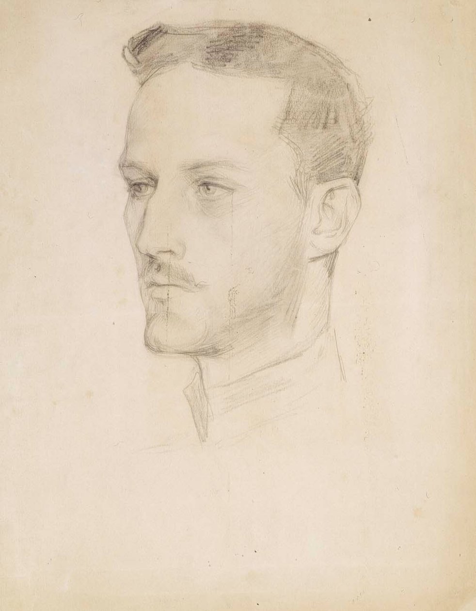 Károly herceg portrévázlata, fej alkotó: Albert Edelfelt