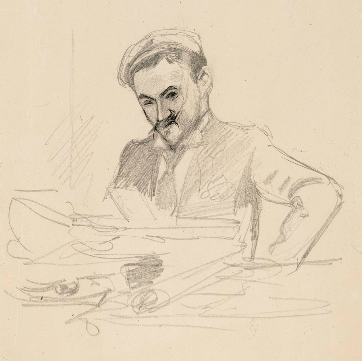 A művész, Louis Sparre gróf portréja alkotó: Albert Edelfelt