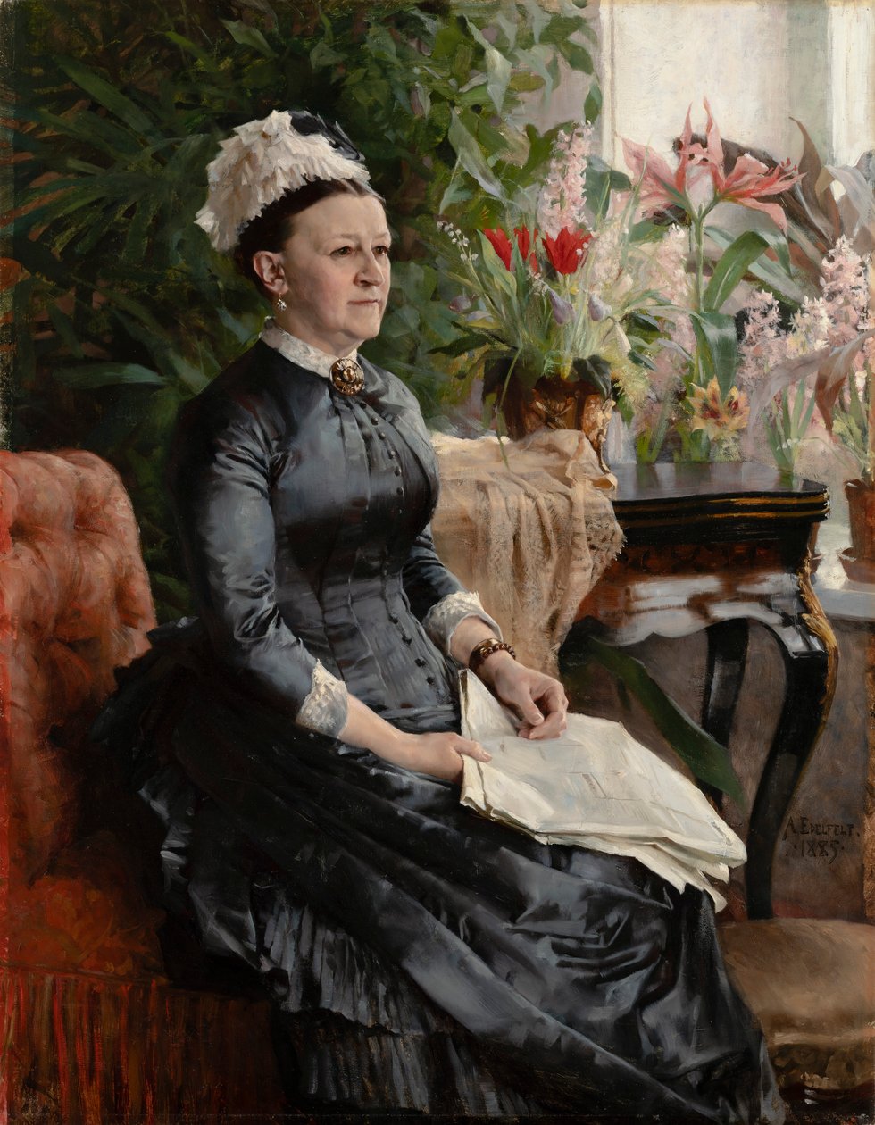 Anna Sinebrychoff asszony portréja alkotó: Albert Edelfelt