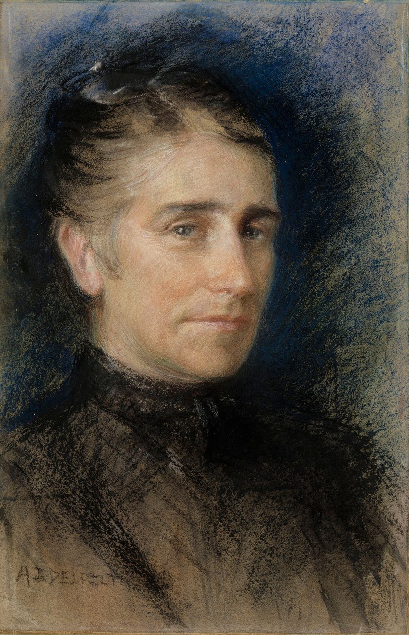 Emilie Krohn asszony portréja alkotó: Albert Edelfelt