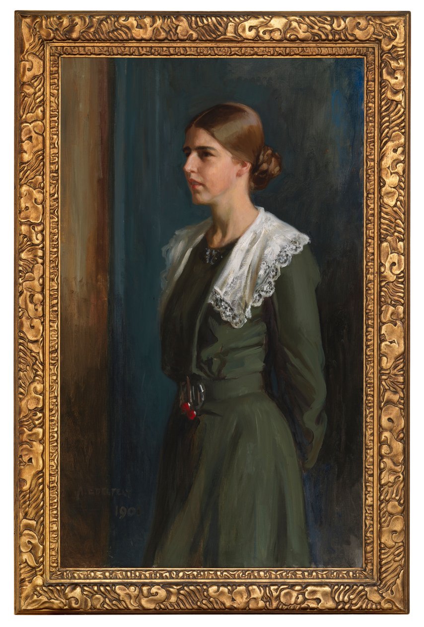 Michaela Pooley asszony (született Krohn) portréja alkotó: Albert Edelfelt