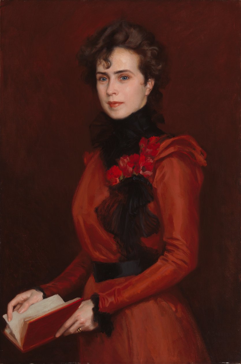 Signe Kolster portréja alkotó: Albert Edelfelt