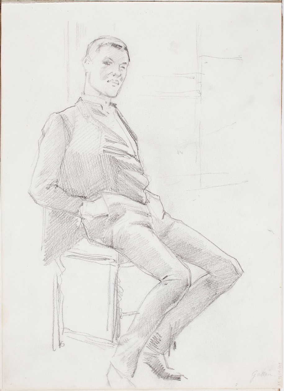 Férfi portréja alkotó: Albert Edelfelt
