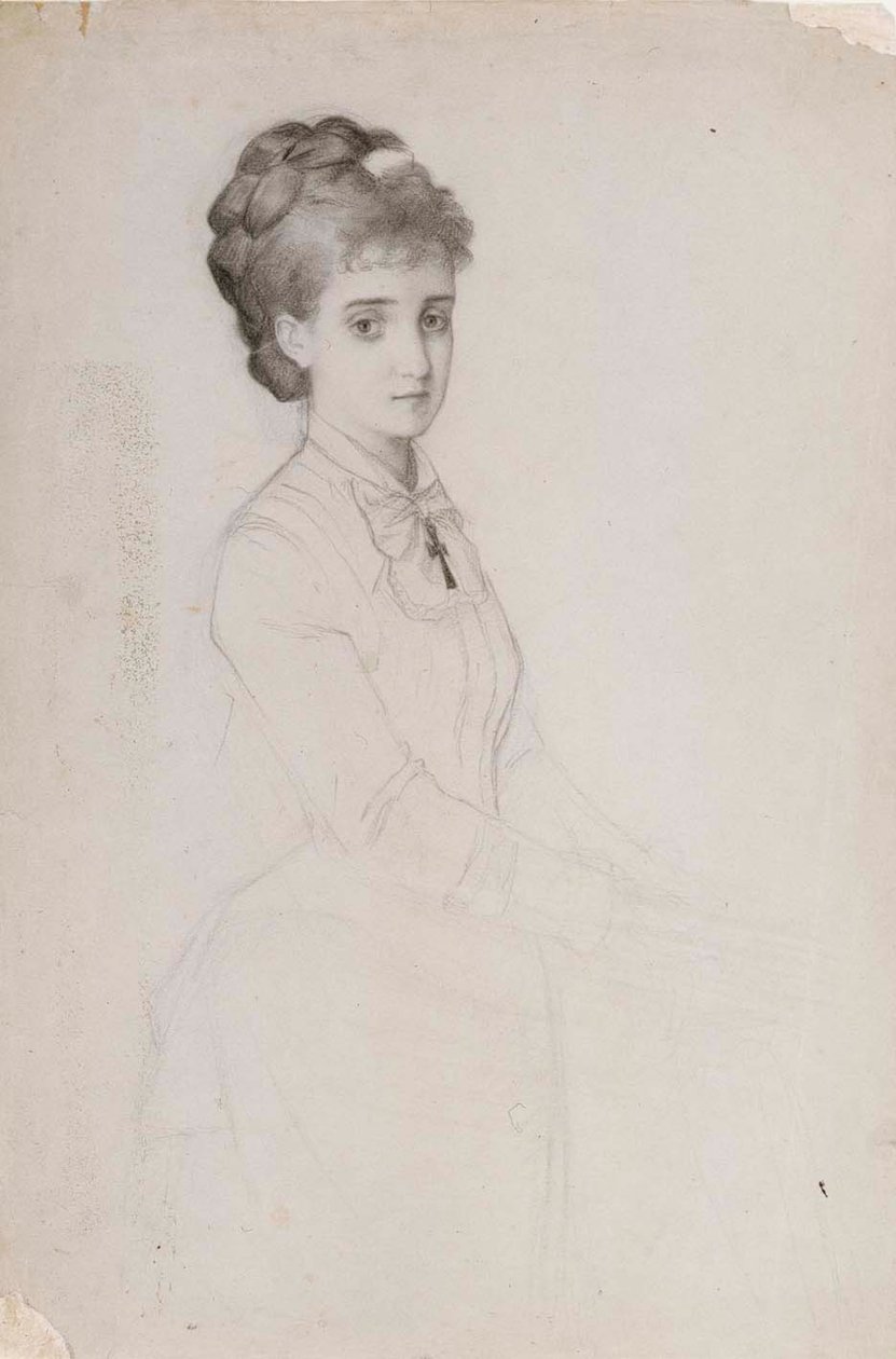 Álló nő portréja alkotó: Albert Edelfelt