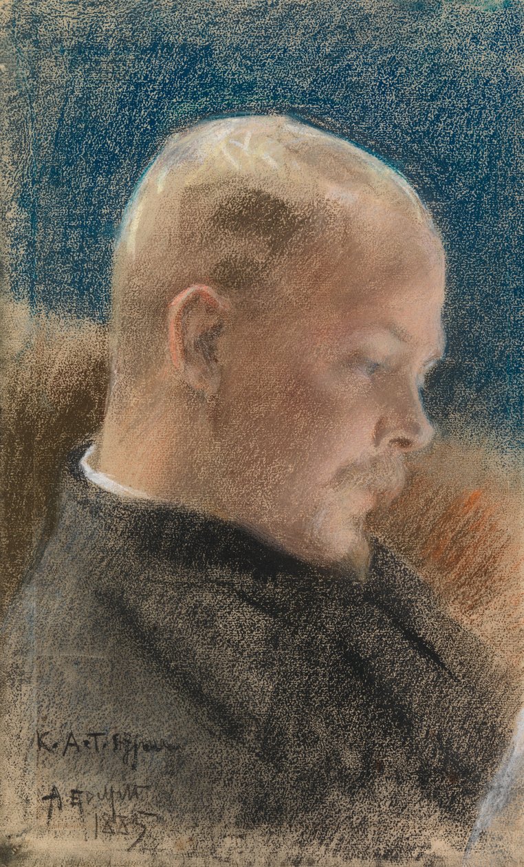 Karl A. Tavaststjerna író portréja alkotó: Albert Edelfelt