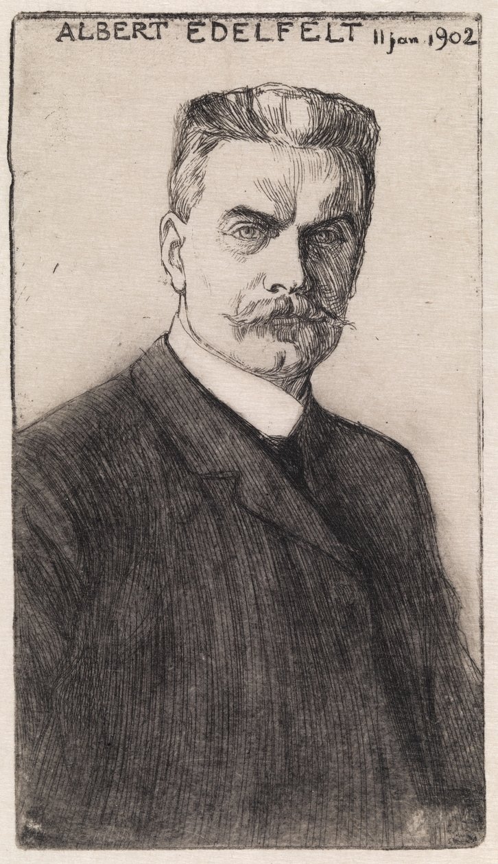 Önarckép alkotó: Albert Edelfelt