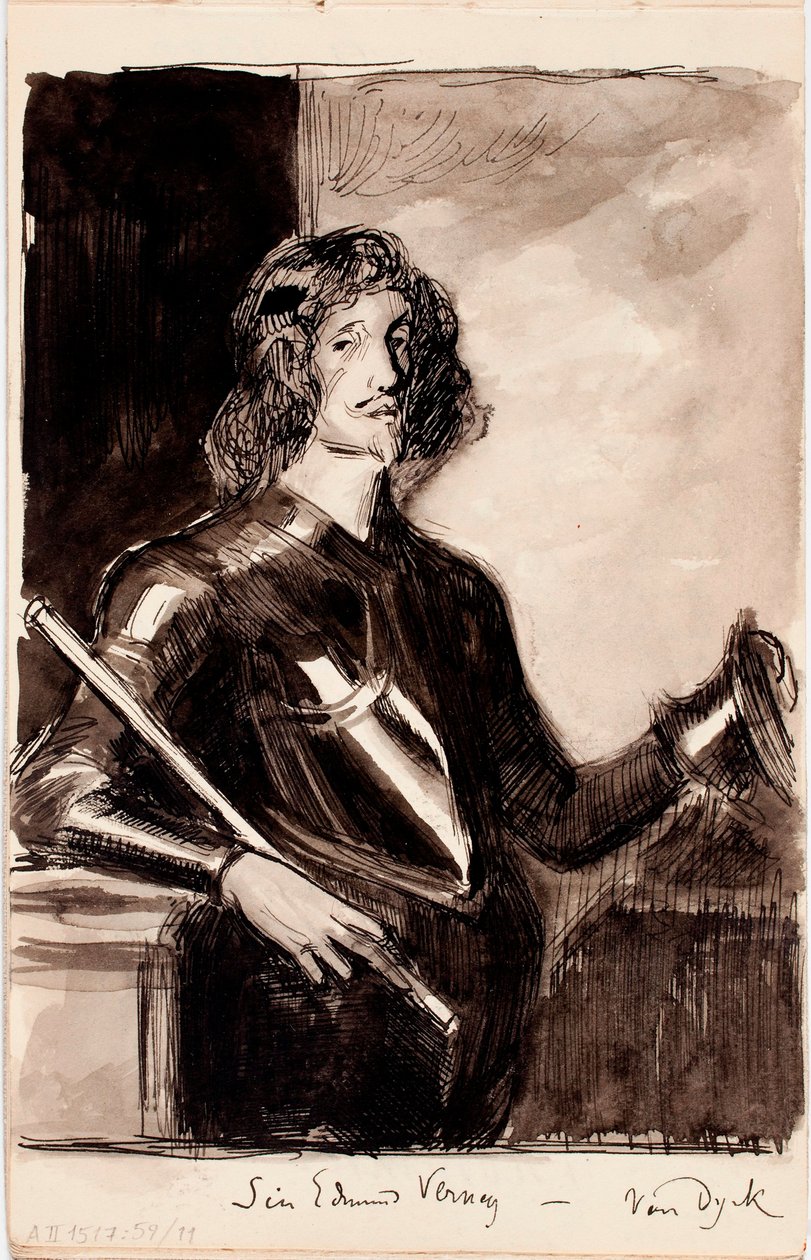 Sir Edmund Verney, Anthony van Dyck műve alapján készült másolat alkotó: Albert Edelfelt