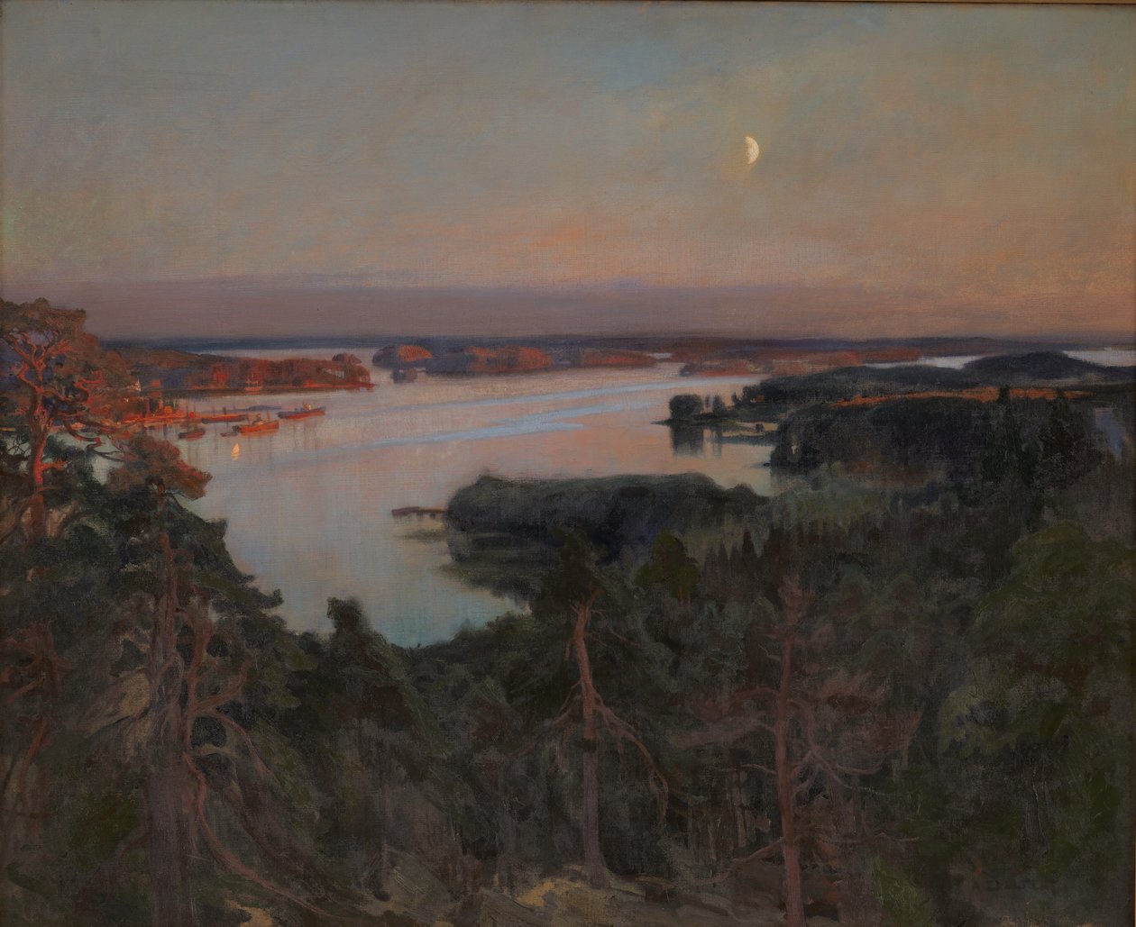 Nyári este, Haiko Fiord alkotó: Albert Gustaf Aristides Edelfelt