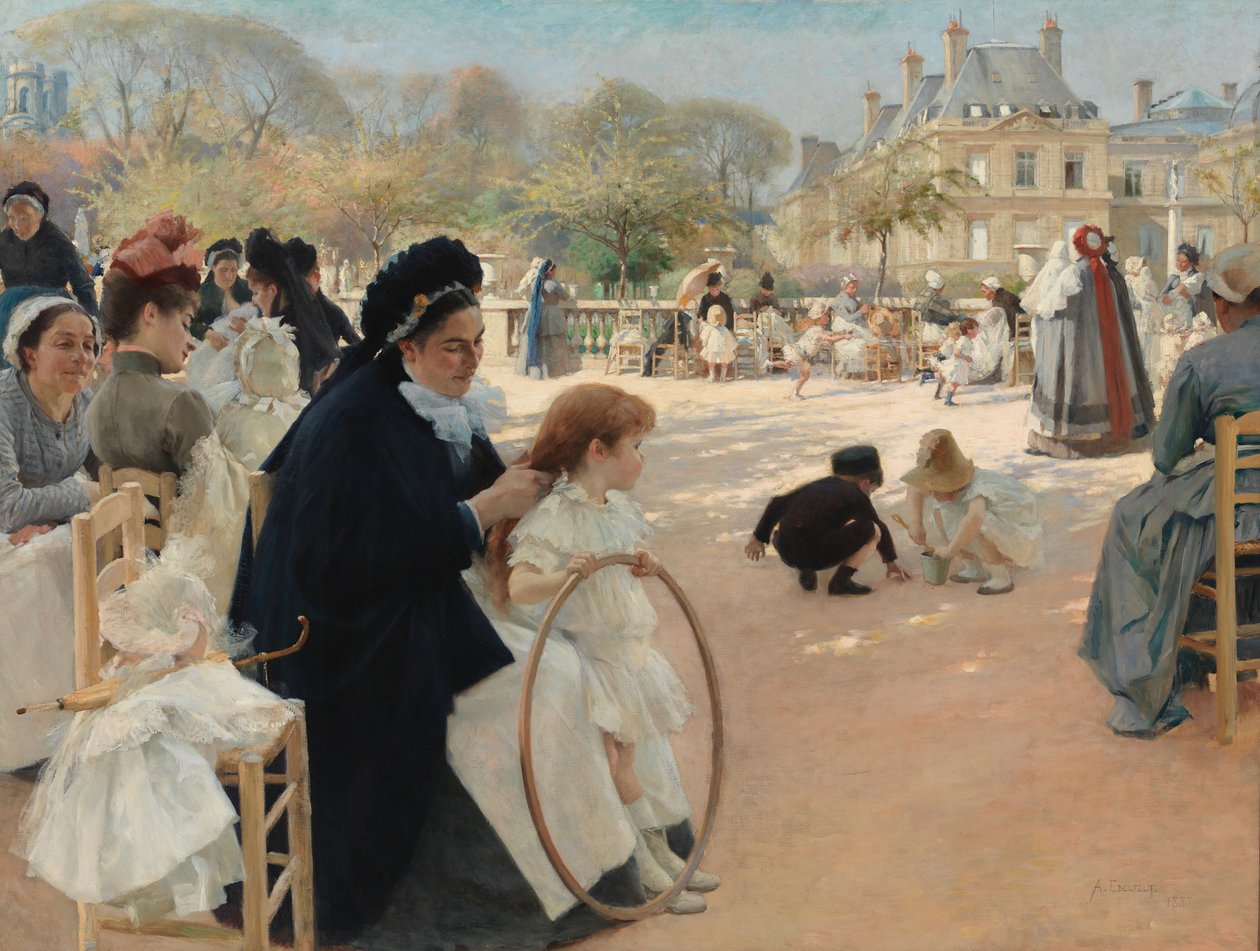 Luxembourg-kert, Párizs alkotó: Albert Edelfelt