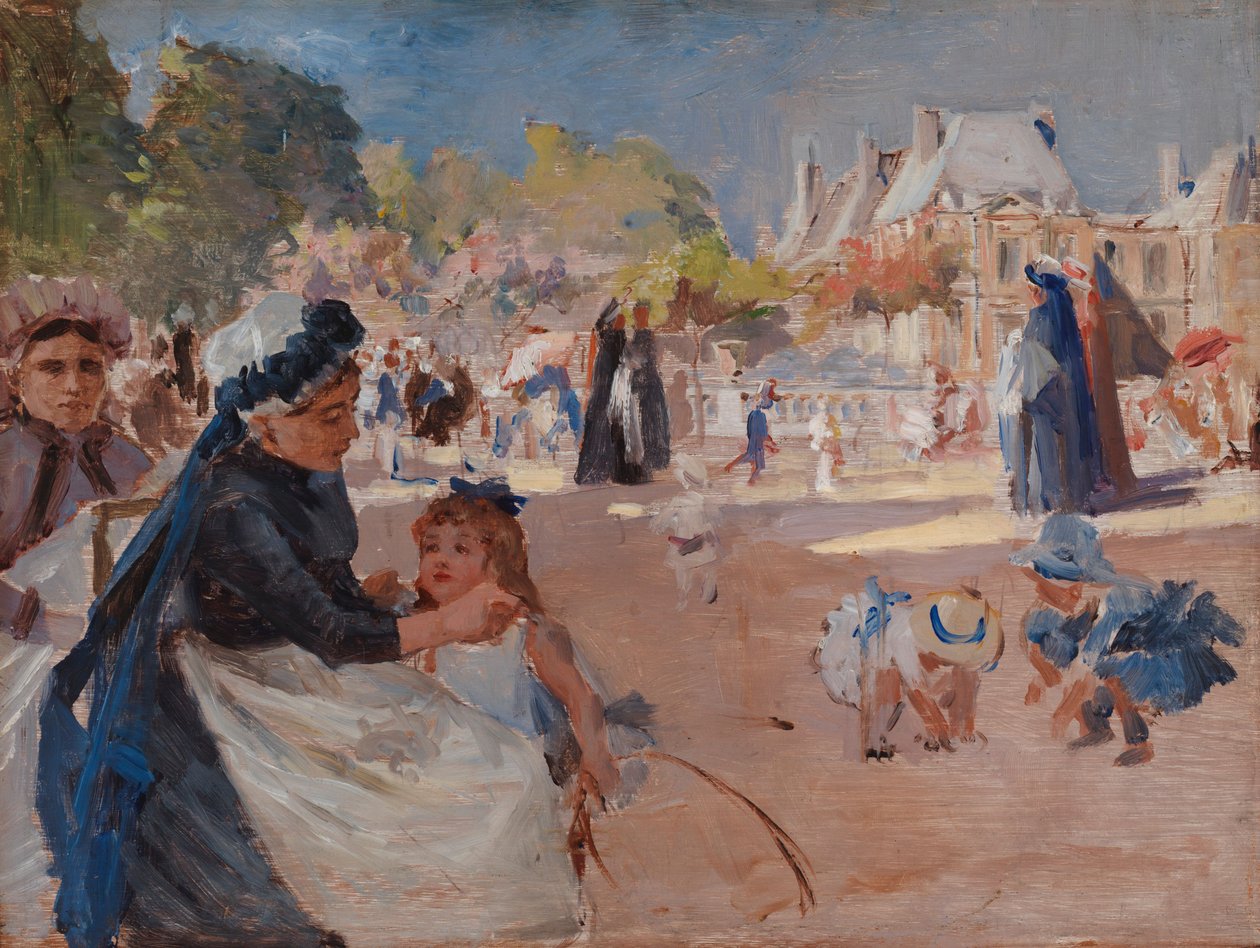 A Luxembourg-kert, Párizs, végső tanulmány alkotó: Albert Edelfelt