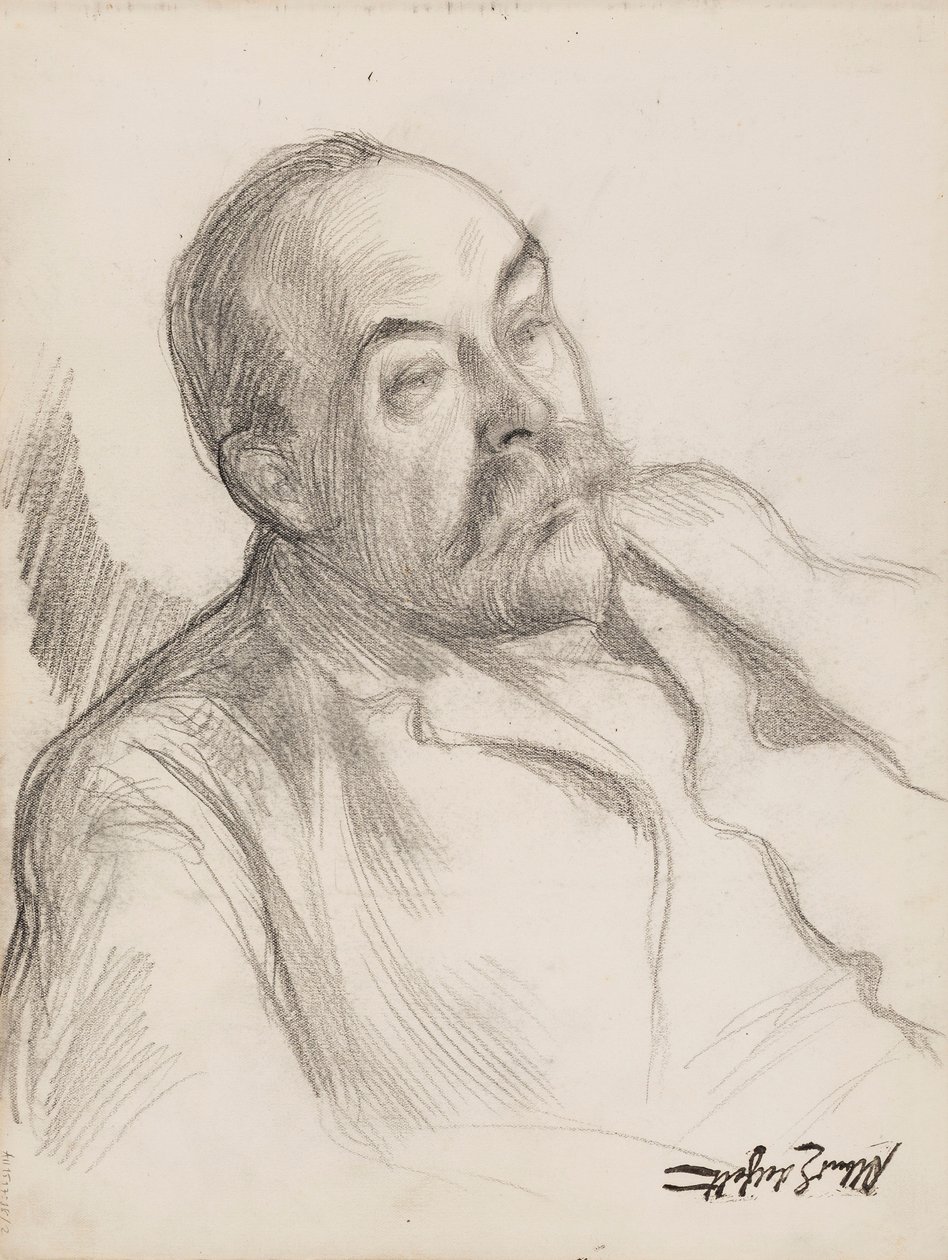 Férfi portré vázlat alkotó: Albert Edelfelt