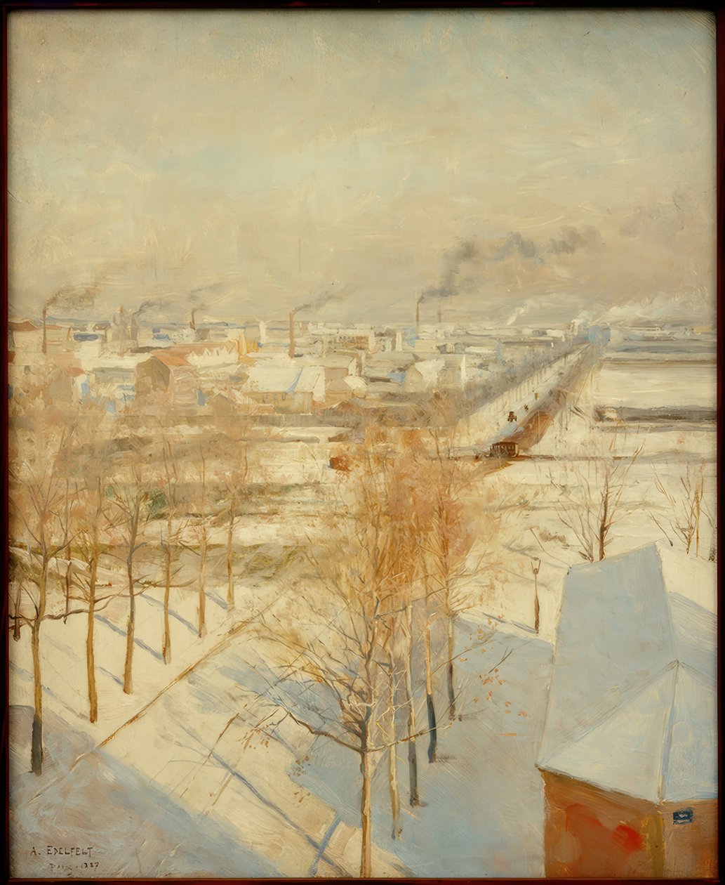 Havas Párizs alkotó: Albert Gustaf Aristides Edelfelt