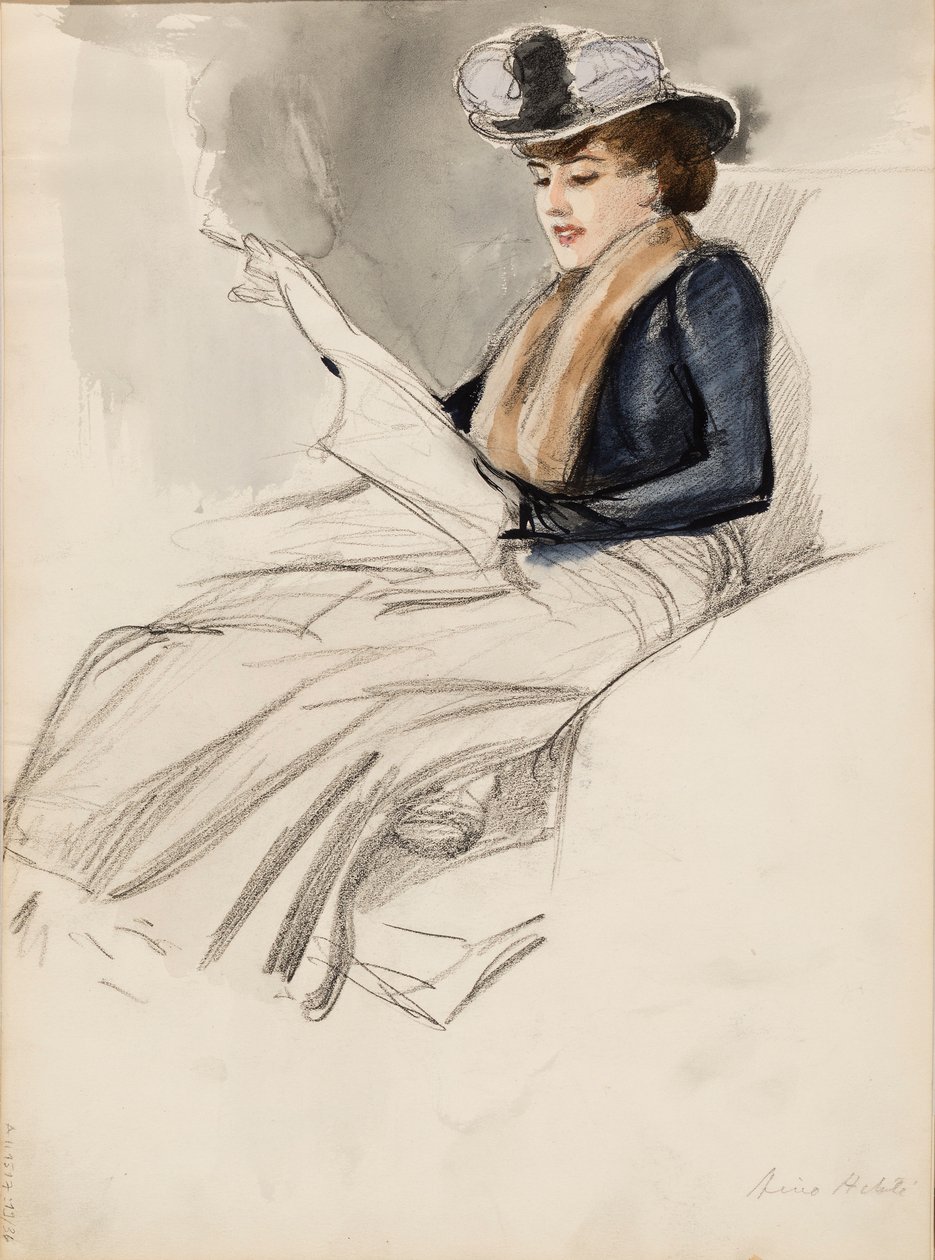 Ülő nő, Aino Ackté alkotó: Albert Edelfelt