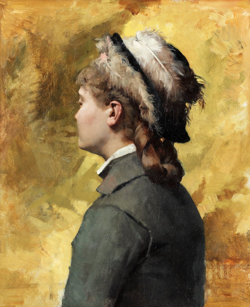 Fiatal nő szürkében alkotó: Albert Gustaf Aristides Edelfelt