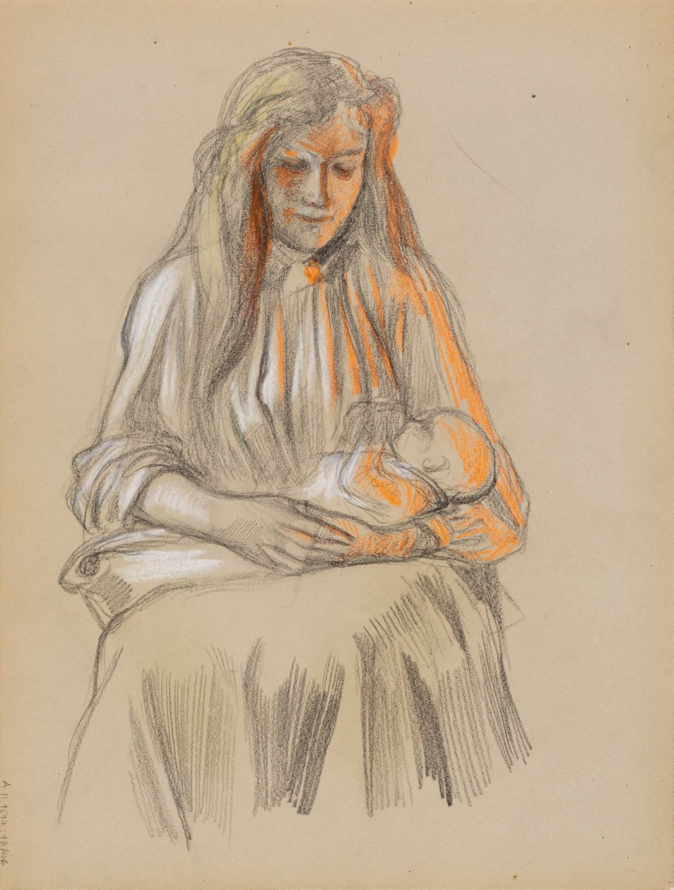 Anya és gyermeke alkotó: Albert Edelfelt
