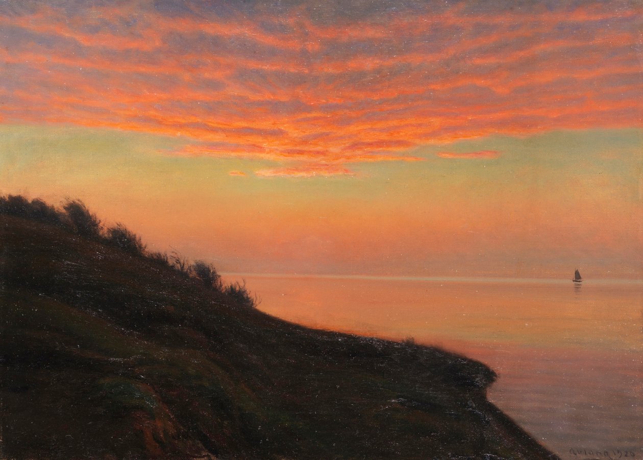 Esti hangulat a dán tengerparton, 1920. alkotó: Albert Edvard Wang